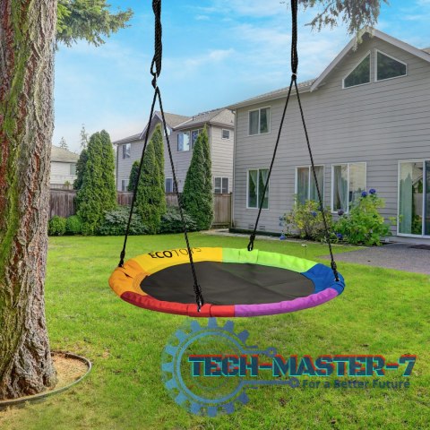 Huśtawka ogrodowa bocianie gniazdo 100cm ECOTOYS wielokolorowa ECOTOYS Huśtawka ogrodowa bocianie gniazdo 100cm ECOTOYS wielokolorowa ECOTOYS