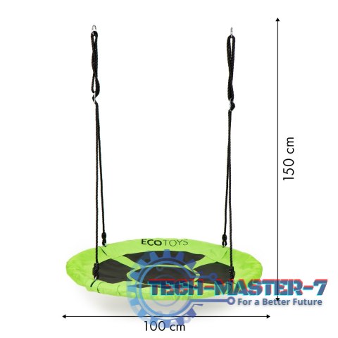 Huśtawka ogrodowa bocianie gniazdo 100cm ECOTOYS zielona ECOTOYS Huśtawka ogrodowa bocianie gniazdo 100cm ECOTOYS zielona ECOTOYS