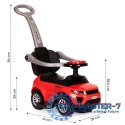 Jeździk chodzik pchacz 3w1 autko super car czerwony MULTISTORE