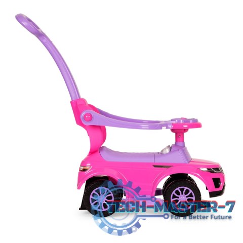 Jeździk chodzik pchacz 3w1 autko super car różowy MULTISTORE Jeździk chodzik pchacz 3w1 autko super car różowy MULTISTORE