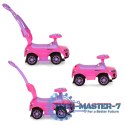 Jeździk chodzik pchacz 3w1 autko super car różowy MULTISTORE