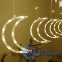 Lampki księżyce gwiazdki świąteczne światełka kurtyna 96LED MULTISTORE