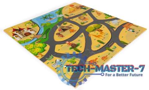 Mata piankowa dla dzieci puzzle safari 9el 93x93cm ECOTOYS ECOTOYS Mata piankowa dla dzieci puzzle safari 9el 93x93cm ECOTOYS ECOTOYS