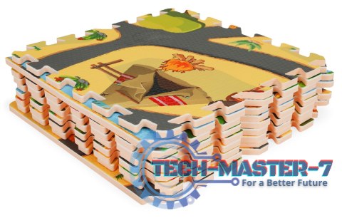 Mata piankowa dla dzieci puzzle safari 9el 93x93cm ECOTOYS ECOTOYS Mata piankowa dla dzieci puzzle safari 9el 93x93cm ECOTOYS ECOTOYS