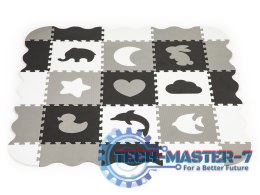 Mata piankowa z płotkiem puzzle suchy basen 25el ECOTOYS ECOTOYS