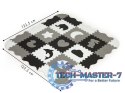 Mata piankowa z płotkiem puzzle suchy basen 25el ECOTOYS ECOTOYS