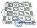 Mata piankowa z płotkiem puzzle suchy basen 36 elementów ECOTOYS ECOTOYS