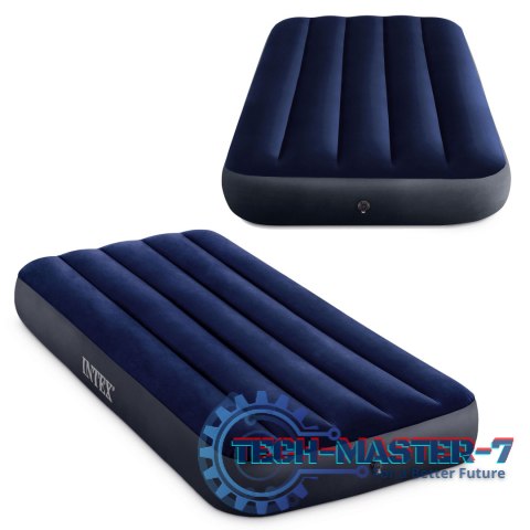 Materac dmuchany 191x76 cm łóżko do spania welurowy INTEX 64756 INTEX Materac dmuchany 191x76 cm łóżko do spania welurowy INTEX 64756 INTEX