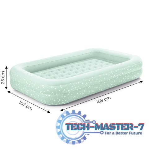 Materac dmuchany z bandami głębokie łóżko dla dziecka + pompka INTEX 66810 INTEX Materac dmuchany z bandami głębokie łóżko dla dziecka + pompka INTEX 66810 INTEX