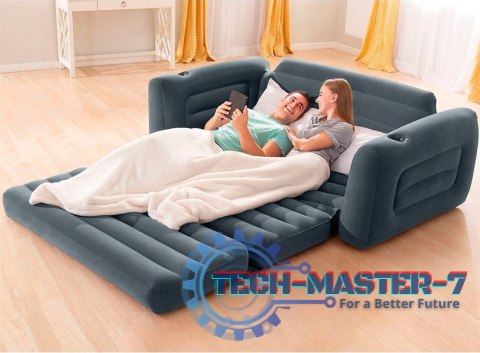 Sofa dmuchana rozkładana duże łóżko materac 2w1 INTEX 66552 INTEX Sofa dmuchana rozkładana duże łóżko materac 2w1 INTEX 66552 INTEX