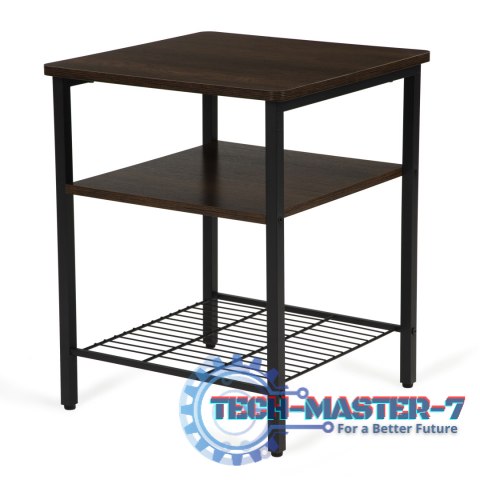 Stolik kawowy 2 półki nowoczesny do salonu loft ModernHome Stolik kawowy 2 półki nowoczesny do salonu loft ModernHome