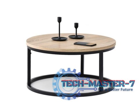 Stolik kawowy loft nowoczesny industrialny 60 cm ModernHome ModernHome Stolik kawowy loft nowoczesny industrialny 60 cm ModernHome ModernHome