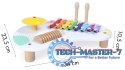 Stolik z instrumentami stół muzyczny cymbałki +18m ECOTOYS ECOTOYS