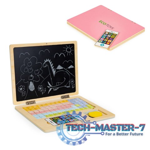 Tablica edukacyjna magnetyczna laptop litery cyfry ECOTOYS ECOTOYS Tablica edukacyjna magnetyczna laptop litery cyfry ECOTOYS ECOTOYS