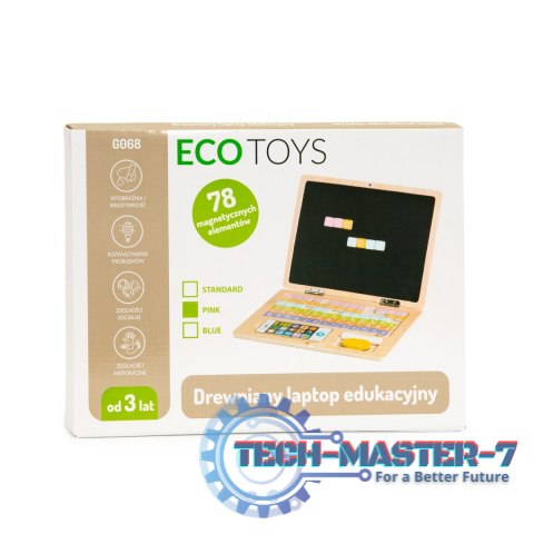 Tablica edukacyjna magnetyczna laptop litery cyfry ECOTOYS ECOTOYS Tablica edukacyjna magnetyczna laptop litery cyfry ECOTOYS ECOTOYS