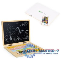 Tablica edukacyjna magnetyczna laptop litery cyfry ECOTOYS ECOTOYS