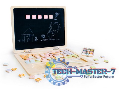 Tablica edukacyjna magnetyczna laptop litery cyfry ECOTOYS ECOTOYS Tablica edukacyjna magnetyczna laptop litery cyfry ECOTOYS ECOTOYS
