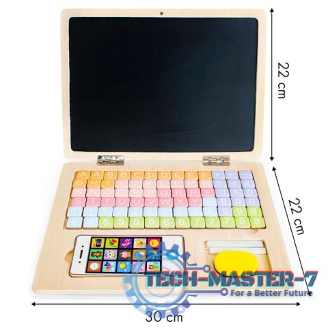 Tablica edukacyjna magnetyczna laptop litery cyfry ECOTOYS ECOTOYS Tablica edukacyjna magnetyczna laptop litery cyfry ECOTOYS ECOTOYS