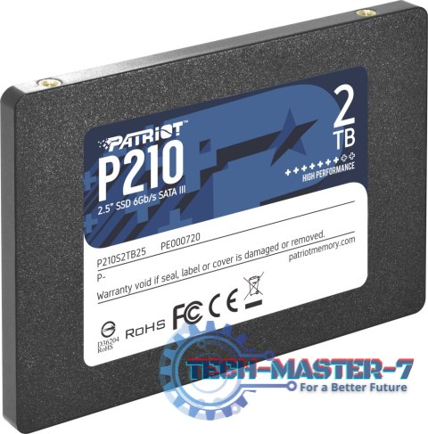 Dysk SSD PATRIOT P210 2 TB P210 (2.5″ /2 TB /SATA III (6 Gb/s) /520MB/s /430MB/s) Dysk SSD PATRIOT P210 2 TB P210 (2.5″ /2 TB /SATA III (6 Gb/s) /520MB/s /430MB/s)
