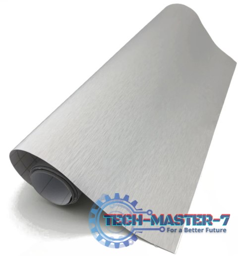Folia okleina rolka aluminium imitująca metal metalic szczotkowana szara 1,52x30m