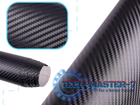 Folia rolka carbon 3D czarna 1,52x30m Folia rolka carbon 3D czarna 1,52x30m