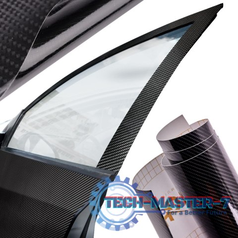 Folia rolka carbon 5D czarna 1,52x18m