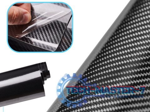 Folia rolka carbon 5D czarna 1,52x18m Folia rolka carbon 5D czarna 1,52x18m