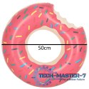 Kółko do pływania koło dmuchane Donut różowe 50cm max 20kg 3-6lat