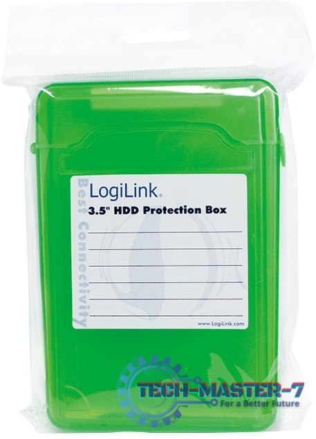 Pudełko ochronne do HDD 3.5', zielone Pudełko ochronne do HDD 3.5', zielone