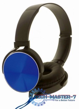 Słuchawki z mikrofonem Na głowę REBELTEC RBLSLU00045 (1.2m /3.5 mm (4-pin) wtyk/Czarno-niebieski)