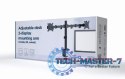 Uchwyt biurkowy Gembird na 2 monitory MA-D2-01 (17 - 32")