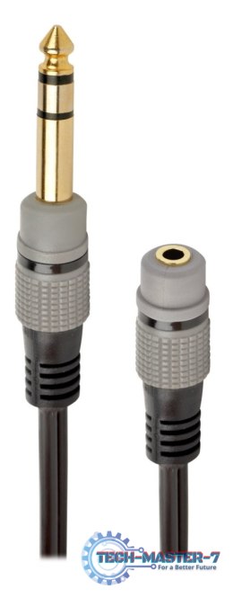 Adapter GEMBIRD A-63M35F-0.2M MiniJack 3.5 mm - 6.35 mm