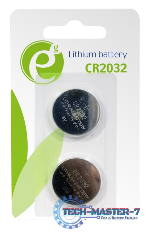 Baterie GEMBIRD Litowa CR2032 220mAh 2 szt. EG-BA-CR2032-01