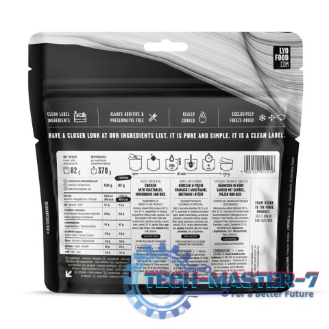 Danie liofilizowane LYO Kurczak w pięciu smakach 370 g Danie liofilizowane LYO Kurczak w pięciu smakach 370 g