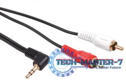 MACLEAN miniJack 3.5 mm - 2x RCA 3 m 3m /s1x MiniJack 3.5 mm (wtyk) 2x RCA (wtyk)