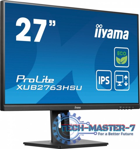 Monitor IIYAMA XUB2763HSU-B1 (27" /IPS /100Hz /1920 x 1080 /Czarny) Monitor IIYAMA XUB2763HSU-B1 (27" /IPS /100Hz /1920 x 1080 /Czarny)