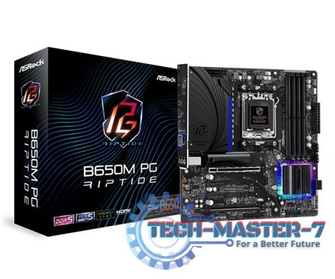 Płyta główna ASROCK B650M PG RIPTIDE AM5 MICRO ATX Płyta główna ASROCK B650M PG RIPTIDE AM5 MICRO ATX