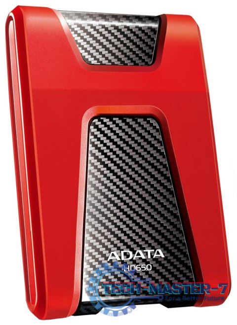 Dysk twardy zewnętrzny A-DATA DashDrive Durable HD650 1 TB Czerwony AHD650-1TU3-CRD Dysk twardy zewnętrzny A-DATA DashDrive Durable HD650 1 TB Czerwony AHD650-1TU3-CRD