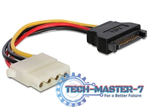 Kabel zasilający GEMBIRD SATA 15-pin - Molex 4-pin 0.15m. CC-SATA-PS-M