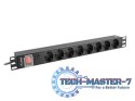 Listwa zasilająca LANBERG PDU-08F-0200-BK