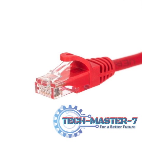 NETRACK CAT5e UTP 0.5 m Czerwony 0.5 Patchcord