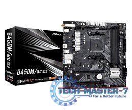 Płyta główna ASROCK B450M/AC R2.0 Socket AM4 MiniITX