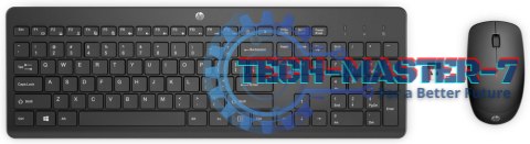 Zestaw klawiatura i mysz HP HP 230 Wireless Combo czarne 18H24AA