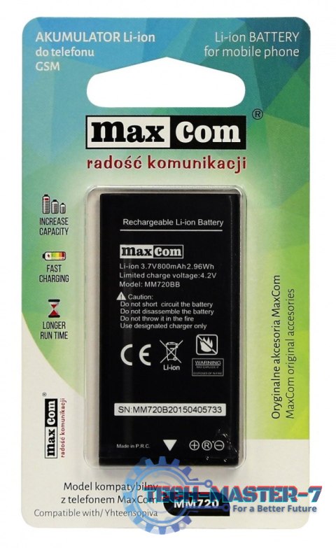 Akulumator MAXCOM(MaxCom MM720\800mAh\3.7V)