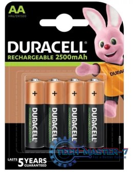 Baterie DURACELL NiMH AA 2500mAh 4 szt. DURACELL Aku AA/HR6 2400/2500mAh B4