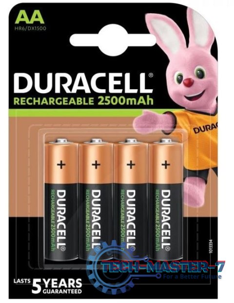Baterie DURACELL NiMH AA 2500mAh 4 szt. DURACELL Aku AA/HR6 2400/2500mAh B4