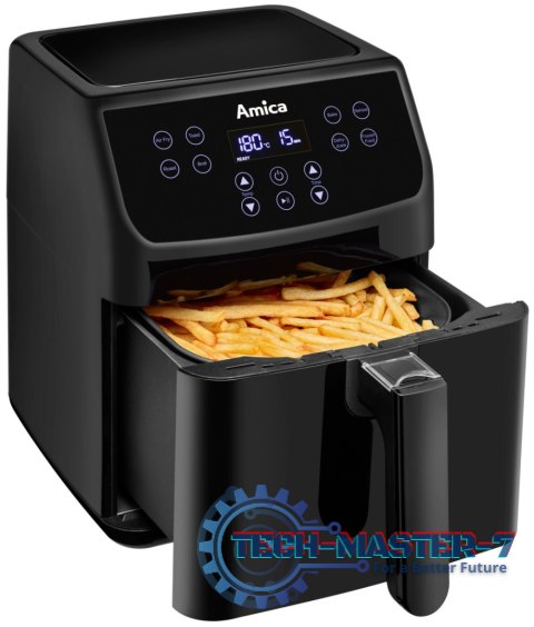 Frytownica beztłuszczowa AMICA Air Fryer 1193429 (6.8l /1700W /Czarny ) Frytownica beztłuszczowa AMICA Air Fryer 1193429 (6.8l /1700W /Czarny )