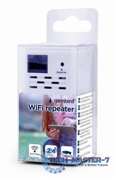 GEMBIRD Wi-Fi repeater 300 Mbps black GEMBIRD Wi-Fi repeater 300 Mbps black