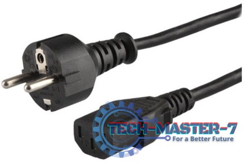 Kabel zasilający ELMAK Wtyczka hybrydowa C/E/F 1.8m. SAVIO CL-138