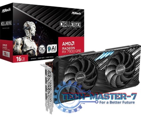 Karta graficzna ASROCK Radeon RX 7900 GRE CHALLENGER 16 GB OC GDDR6 (RX7900GRE CL 16GO) Karta graficzna ASROCK Radeon RX 7900 GRE CHALLENGER 16 GB OC GDDR6 (RX7900GRE CL 16GO)
